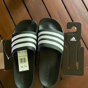 Adidas Men’s Adilette Sandals Sz 10- NWT Black